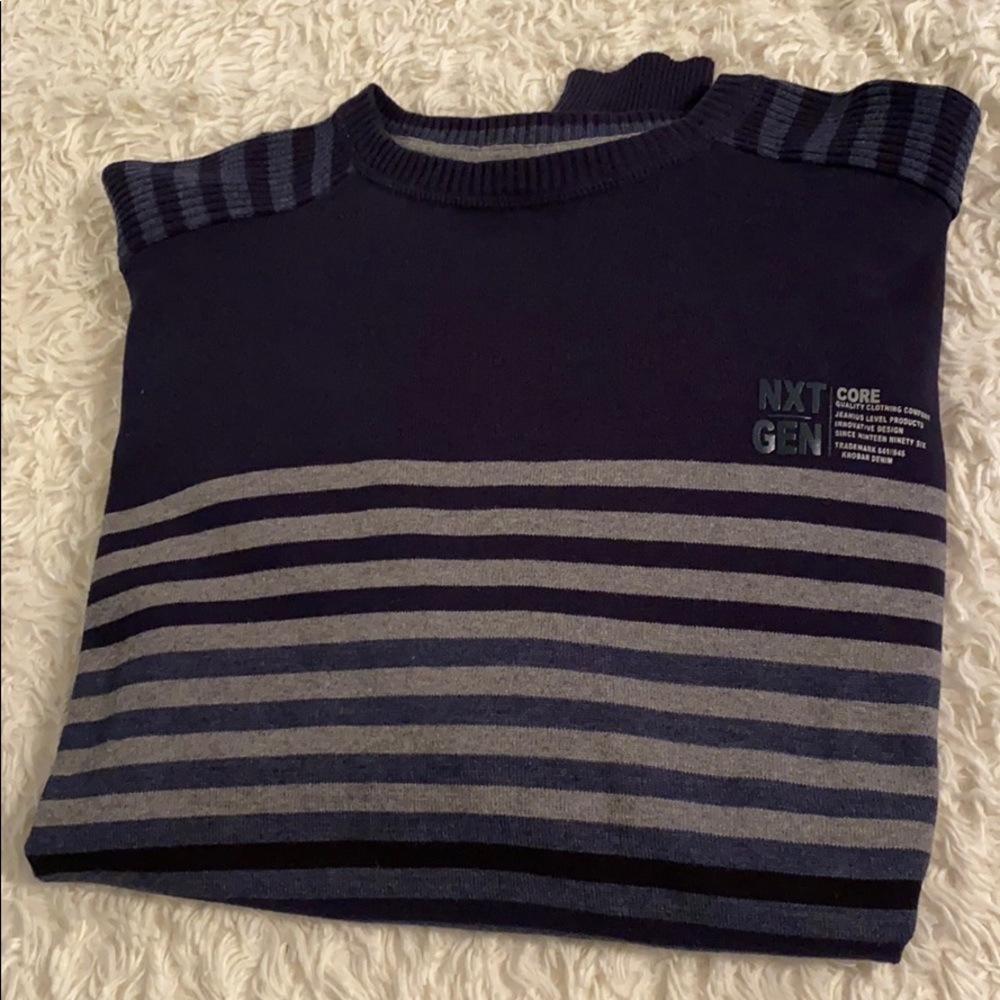 Navy Crew Co. Striped 100% Cotton Sweater